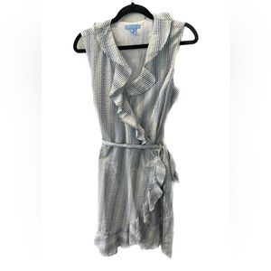 Draper James stripped wrap dress